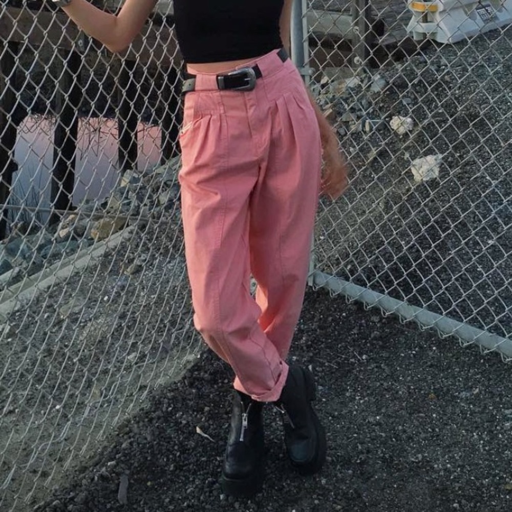💕 Vintage Pink Baggy Pants
